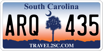 SC license plate ARQ435