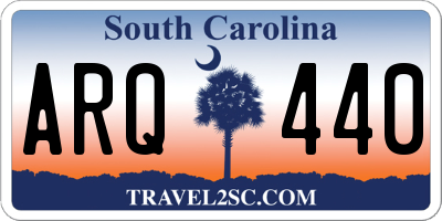 SC license plate ARQ440