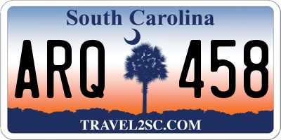 SC license plate ARQ458