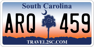 SC license plate ARQ459