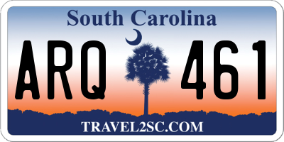SC license plate ARQ461