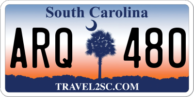 SC license plate ARQ480