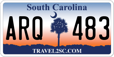 SC license plate ARQ483