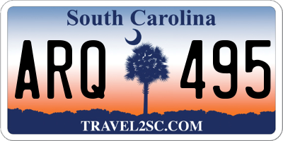 SC license plate ARQ495