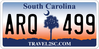 SC license plate ARQ499