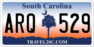 SC license plate ARQ529