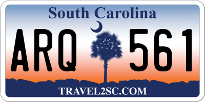 SC license plate ARQ561