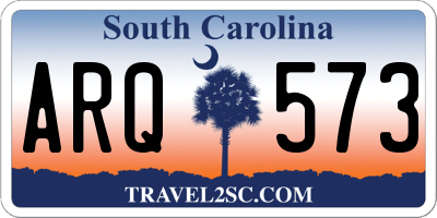 SC license plate ARQ573