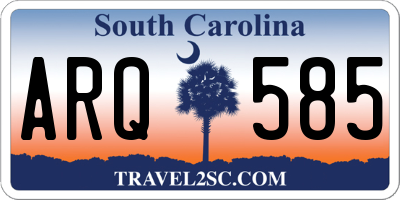 SC license plate ARQ585