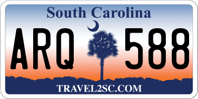 SC license plate ARQ588