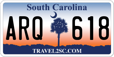 SC license plate ARQ618