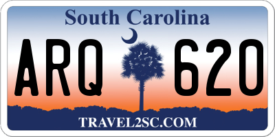 SC license plate ARQ620
