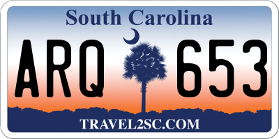 SC license plate ARQ653