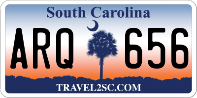 SC license plate ARQ656