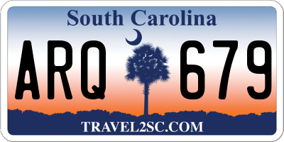 SC license plate ARQ679