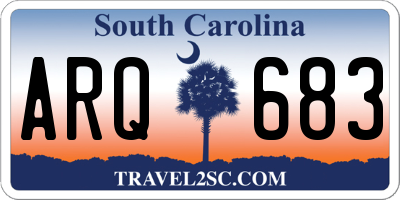 SC license plate ARQ683