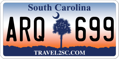 SC license plate ARQ699