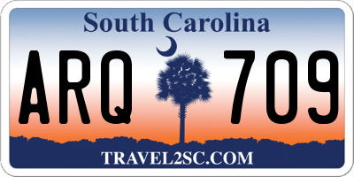 SC license plate ARQ709