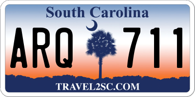 SC license plate ARQ711