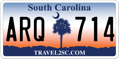 SC license plate ARQ714