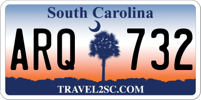 SC license plate ARQ732