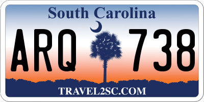 SC license plate ARQ738