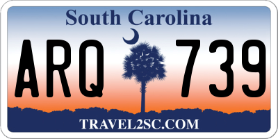 SC license plate ARQ739