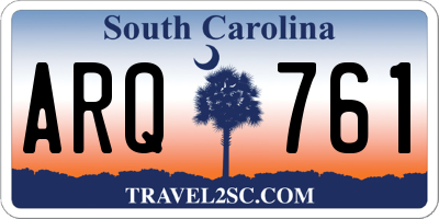 SC license plate ARQ761