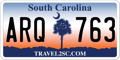 SC license plate ARQ763