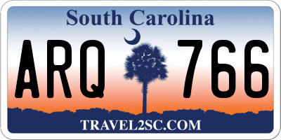 SC license plate ARQ766