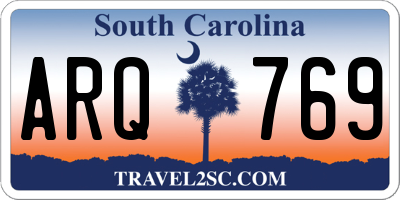 SC license plate ARQ769