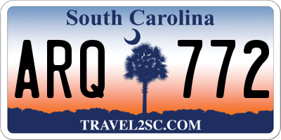 SC license plate ARQ772
