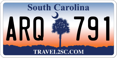SC license plate ARQ791