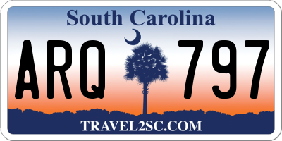 SC license plate ARQ797