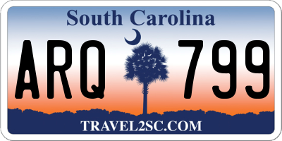 SC license plate ARQ799