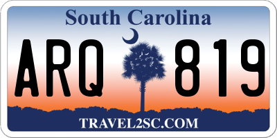 SC license plate ARQ819