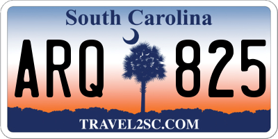 SC license plate ARQ825