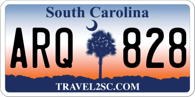 SC license plate ARQ828
