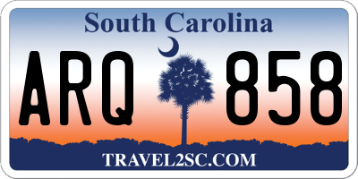 SC license plate ARQ858
