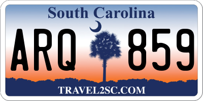 SC license plate ARQ859