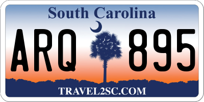 SC license plate ARQ895