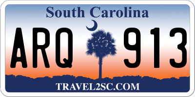 SC license plate ARQ913