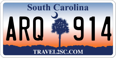SC license plate ARQ914