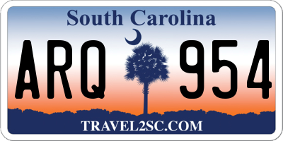 SC license plate ARQ954