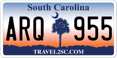 SC license plate ARQ955