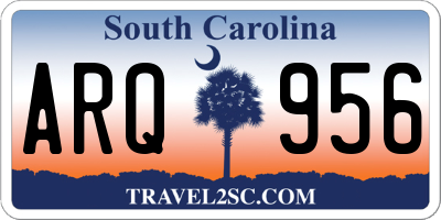 SC license plate ARQ956