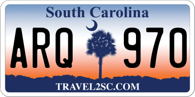 SC license plate ARQ970