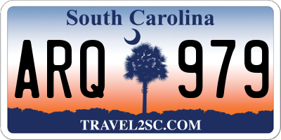 SC license plate ARQ979