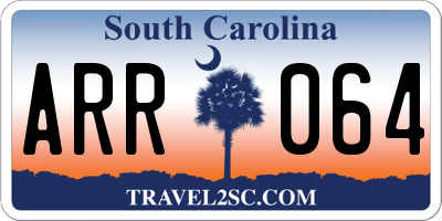SC license plate ARR064