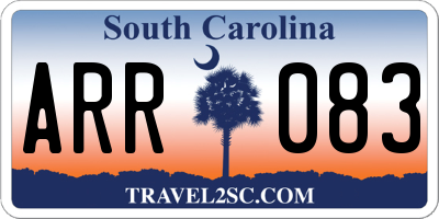 SC license plate ARR083